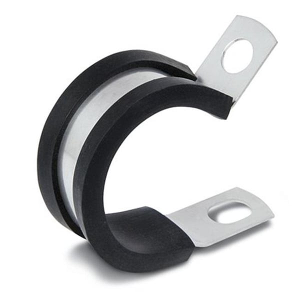 Kmc Stampings COL0409SS .25 in. Stainless Steel Medium Duty Clamp With Epdm Rubber Cushion .281 Screw Hole Diameter 50 Pieces COL0409SS - main